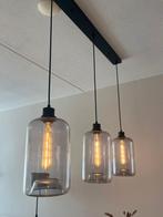 Industriële hanglamp ( boven eettafel), Ophalen, 50 tot 75 cm, Zo goed als nieuw, Glas