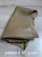 Nog 2 pakketten met restanten lappen Italiaans leer, Hobby en Vrije tijd, Ophalen, 120 cm of meer, Leer of Kunstleer, Nieuw