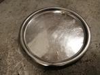 STEVIGE DIENBLAD/SERVEERSCHAAL METAAL ROND 42CM HORECA/THUIS, Ophalen of Verzenden, Gebruikt, Rond, Metaal