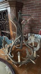 Geweien kroonluchter, Huis en Inrichting, Ophalen, Gebruikt, Overige materialen, Brocante