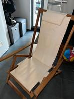 Strandstoel, Ophalen, Gebruikt, Hout, Inklapbaar