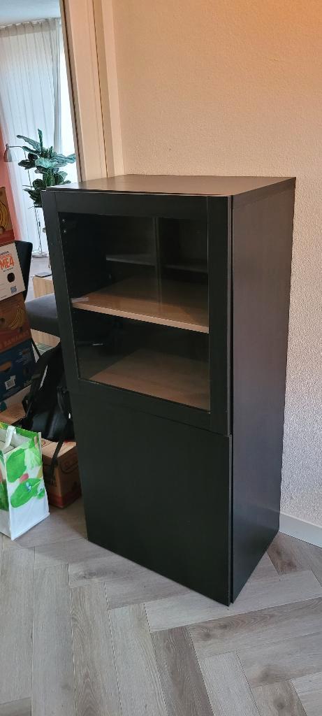 Ikea besta kast, Huis en Inrichting, Kasten | Televisiemeubels, Zo goed als nieuw, Minder dan 100 cm, 25 tot 50 cm, Glas, Ophalen