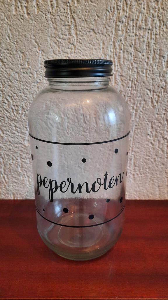 Glazen pot om pepernoten in te bewaren, Diversen, Sinterklaas, Ophalen of Verzenden