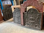 Antieke gietijzeren haardplaten 15 stuks op voorraad., Antiek en Kunst, Ophalen