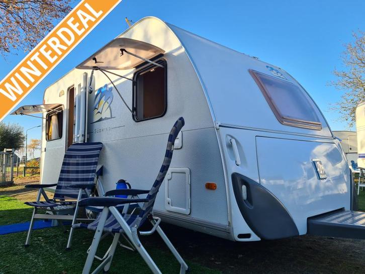 KNAUS SUDWIND 450 FU / BJ 2006 / LUIFEL, Caravans en Kamperen, Caravans, Bedrijf, 1000 - 1250 kg, Rondzit, Knaus, Frans bed, Overige typen
