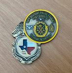 Coin Militaire Politie Ft Hood Texas genummerd, Verzenden, Marechaussee, Amerika, Embleem of Badge