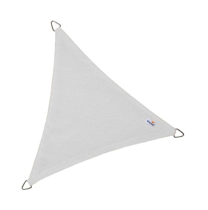 NESLING Coolfit Schaduwdoek Wit Driehoek 3,6x3,6x3,6 m OP=OP, Tuin en Terras, Schaduwdoeken, Nieuw, Ophalen of Verzenden