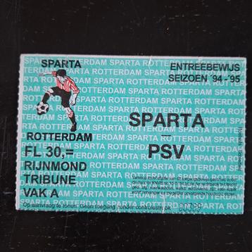 Sparta Rotterdam Entreebewijs '94-'95 beschikbaar voor biedingen