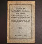 Statuten en huish. reglement PC-bond spoorwegpersoneel (1919, Ophalen of Verzenden, Zo goed als nieuw, Trein, Boek of Tijdschrift