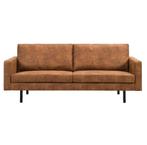 Bank Collin 2,5-zits - cognac, Ophalen, Driepersoons, 75 tot 100 cm, Zo goed als nieuw