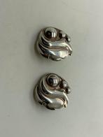 S144 Prachtige zilveren clip oorbellen Elma, Sieraden, Tassen en Uiterlijk, Antieke sieraden, Ophalen of Verzenden, Zilver, Oorbellen
