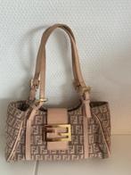 Schitterend vintage licht roze met beige tas van Fendi, Sieraden, Tassen en Uiterlijk, Tassen | Damestassen, Handtas, Beige, Zo goed als nieuw