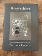 Marten Toonder - Bommelcitaten, Boeken, Ophalen, Zo goed als nieuw, Marten Toonder
