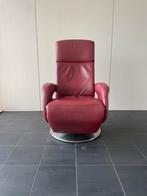 Nette rode leren relax fauteuil / relax stoel draaibaar, Ophalen, Nvt, Nvt, Nvt