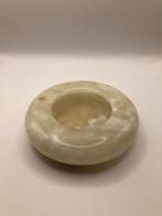 Sfeervolle ronde schaal / houder van natuursteen (onyx), Ophalen of Verzenden, Keramiek of Aardewerk