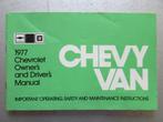 1977 CHEVROLET CHEVY VAN owner's manual, Engels, Ophalen of Verzenden