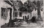 ets watermolen boerderij water Limburg, monogram AO nr 1-15, Antiek en Kunst, Kunst | Etsen en Gravures, Verzenden