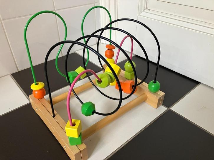 Mooie kralenspiraal in nieuwstaat - 3 spiralen - Zie foto’s, Kinderen en Baby's, Speelgoed | Houten speelgoed, Zo goed als nieuw