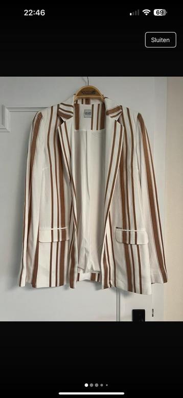Liu Jo blazer it 42 S bronze wit  beschikbaar voor biedingen
