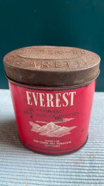 Vintage sigaretten blikje Everest beschikbaar voor biedingen