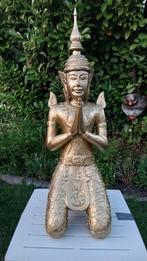 Boeddha,Buddha Tempelwachter Thailand,Teppanom Thai, hout;, Zo goed als nieuw, Ophalen