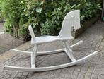 Brocante wit houten hobbelpaard, Antiek en Kunst, Curiosa en Brocante, Ophalen of Verzenden