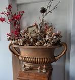 Goudkleurige deco plantenbak, Ophalen, Kunststof, Gebruikt, Binnen