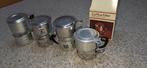Vintage Koffiepotjes - Set van 4, Huis en Inrichting, Keuken | Keukenbenodigdheden, Ophalen of Verzenden, Gebruikt