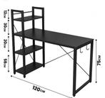 Zwart Bureau, Huis en Inrichting, Bureaus, Ophalen of Verzenden, Zo goed als nieuw, Bureau