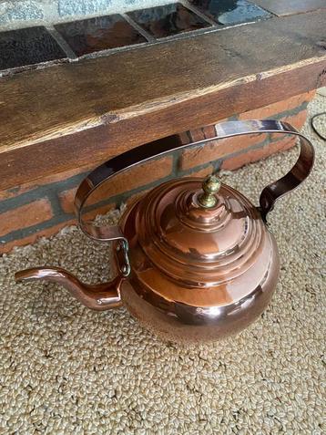Koperen theeketel / waterketel – antiek / decoratief beschikbaar voor biedingen