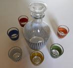 Glazen karaf met glaasjes, retro, Ophalen, Huis en Inrichting