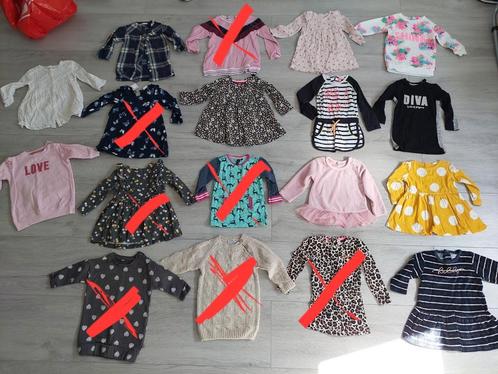 Jurken lange mouwen maat 74 meisje jurkje jurk jurkjes, Kinderen en Baby's, Babykleding | Maat 74, Zo goed als nieuw, Meisje, Jurkje of Rokje
