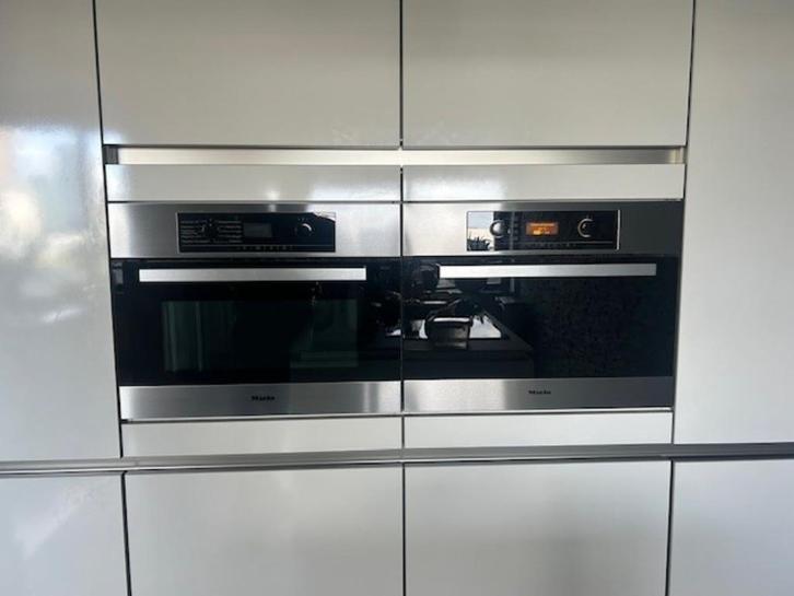 miele combi magnetron en stoomoven, Witgoed en Apparatuur, Ovens, Gebruikt, Inbouw, Oven, 45 tot 60 cm, 60 cm of meer, Hete lucht