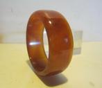 Vintage armband in amberkleurig bakeliet; getest!, Verzenden, Overige materialen, Armband