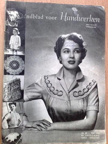 Mandblad voor handwerk nr. 89 mei 1954 beschikbaar voor biedingen