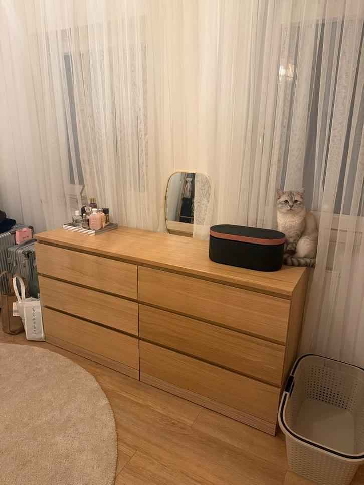 Ikea Ladekast, Huis en Inrichting, Kasten | Ladekasten, Zo goed als nieuw, Minder dan 100 cm, 100 tot 150 cm, 25 tot 50 cm, Eikenhout