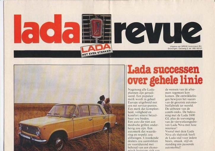 Folder Lada Revue 1979, Boeken, Auto's | Folders en Tijdschriften, Zo goed als nieuw, Overige merken, Ophalen of Verzenden