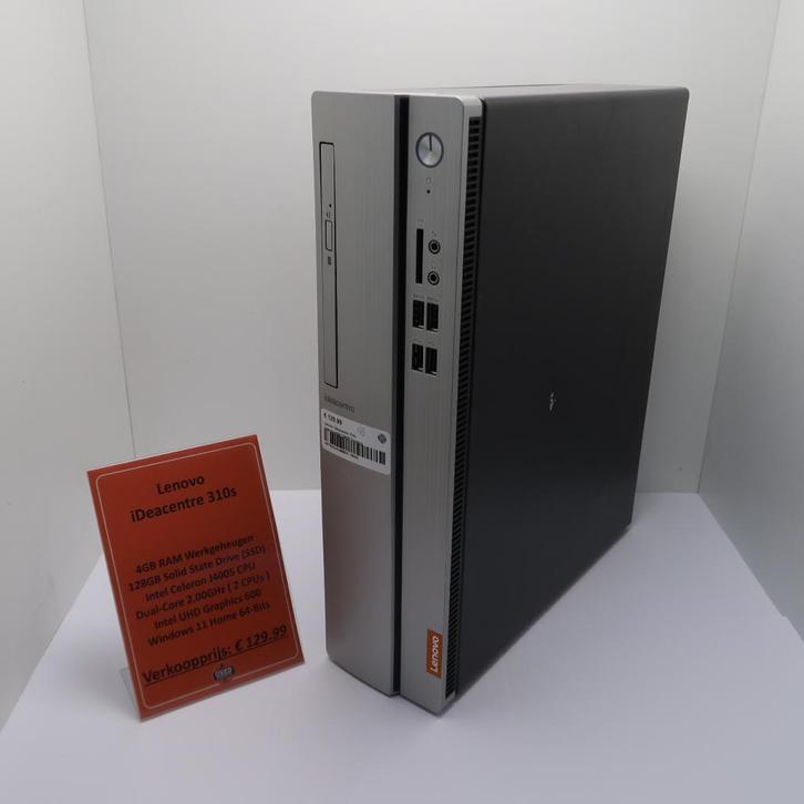 Lenovo iDeacentre 310s Celeron/4GB/128GB Desktop, Computers en Software, Desktop Pc's, Zo goed als nieuw