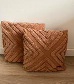 2 terra sierkussens / boho kussentjes, Ophalen of Verzenden, Zo goed als nieuw, Vierkant