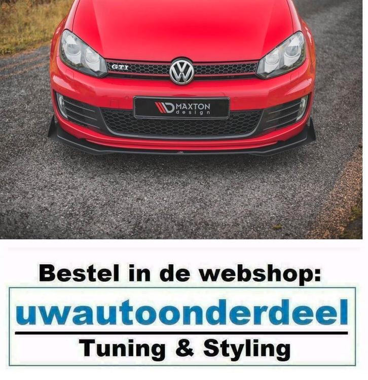 Maxton Design Spoiler Lip Splitter Geschikt Voor VW Golf 6 G, Auto diversen, Tuning en Styling, Ophalen of Verzenden