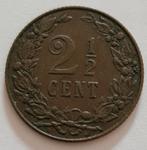 2 1/2 cent 1906 ZF, Postzegels en Munten, Munten | Nederland, Koningin Wilhelmina, Overige waardes, Ophalen of Verzenden, Losse munt