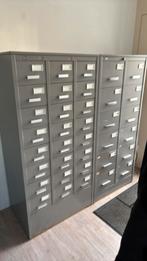 Gispen, stalen ladekasten [2 stuks]., Ophalen, Gebruikt, 5 laden of meer, 100 tot 150 cm