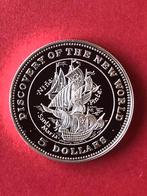 Bahamas 5 Dollars 1992 Proof 0,925 zilver 19.44 grams, Ophalen of Verzenden, Noord-Amerika, Zilver