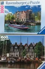 Stedenpuzzels Amsterdam en Brugge, Ophalen, Minder dan 500 stukjes, Zo goed als nieuw, Legpuzzel