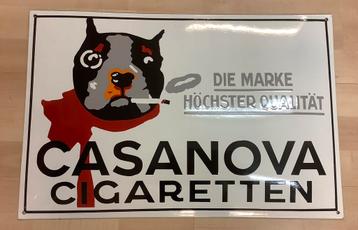 Casanova sigaretten emaille bord 60x40cm beschikbaar voor biedingen