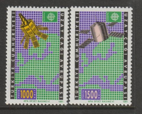 TSS Kavel 20060  Turkije Pf Europa minr 2921-2922 ruimtevaar, Postzegels en Munten, Postzegels | Europa | Overig, Postfris, Overige landen