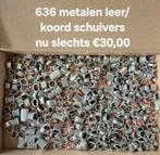 636 leer/koord schuivers/tussrnkralen, Hobby en Vrije tijd, Kralen en Sieraden maken, Ophalen of Verzenden, Nieuw, Overige typen