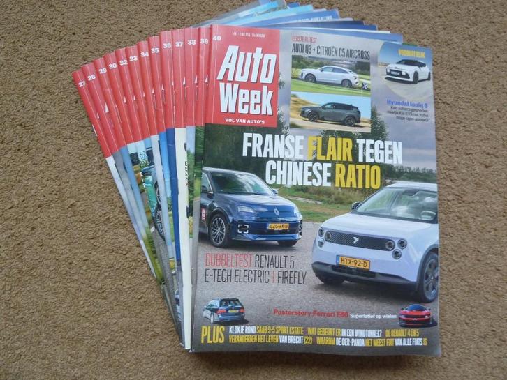 15 x AutoWeek 2025, Boeken, Tijdschriften en Kranten, Nieuw, Ophalen of Verzenden
