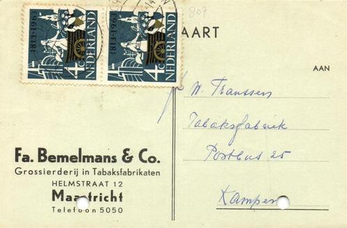 Fa. Bemelmans + Co., Maastricht - 01.1964 - briefkaart, Postzegels en Munten, Brieven en Enveloppen | Nederland, Briefkaart, Ophalen of Verzenden
