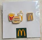 McDonald's pins setje Hamburger Menu en meeneem zak Pins, Ophalen of Verzenden, Zo goed als nieuw